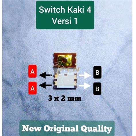 Switch Tombol On Off Kaki 4 Asus Oppo Vivo Xiaomi Swit Button Kecil Pins Power Volume